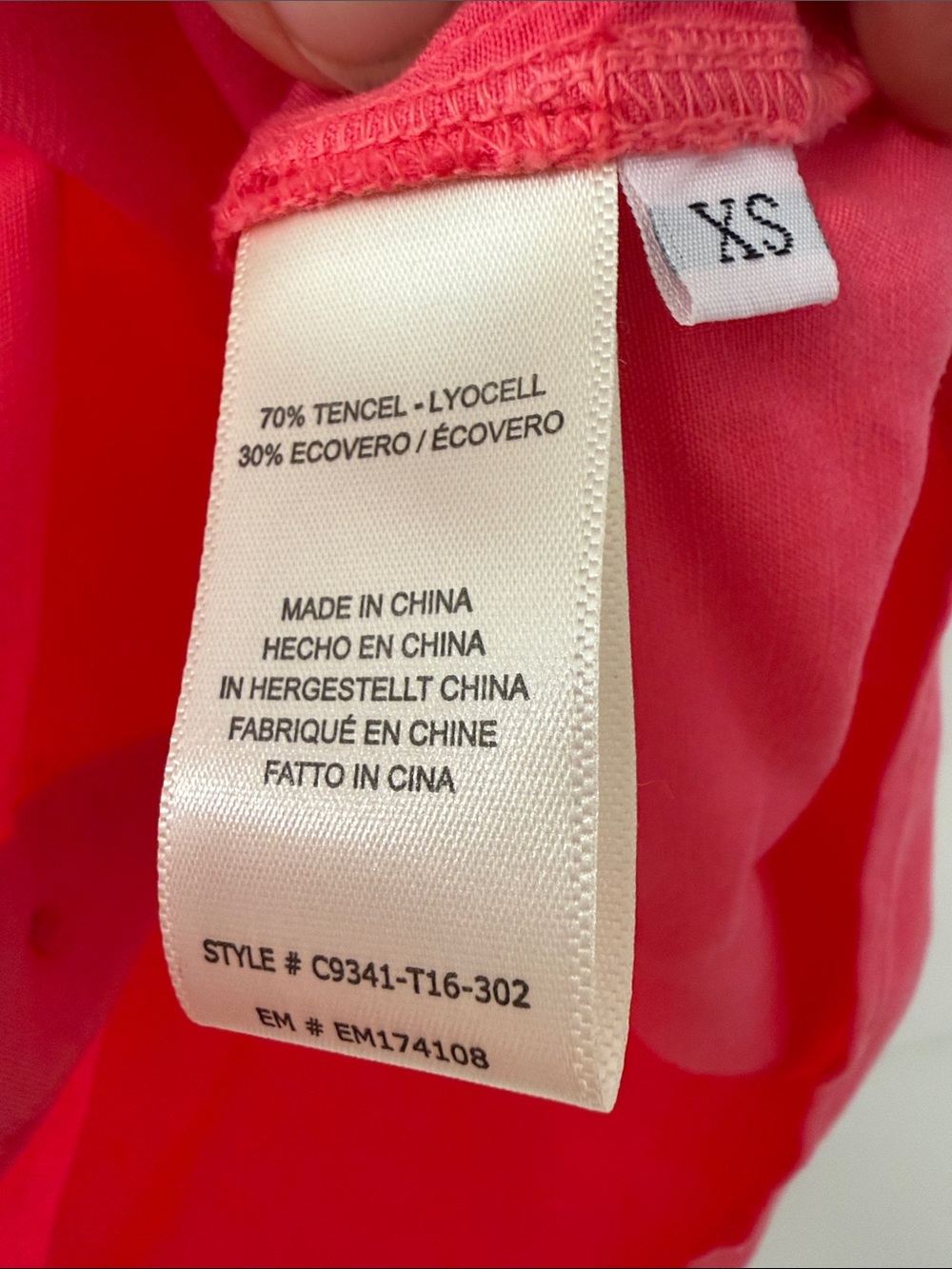 cloth & stone Pink Ruffle Cap-Sleeve Button Front Blouse - Picture 11 of 11